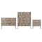Manhattan Comfort 3-Piece DUMBO 5-Drawer Tall Dresser, 3-Drawer Standard Dresser and Nightstand 2.0 in White and Grey 3-DB09-WG - alternate 8